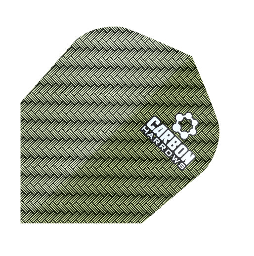Plumes Plastique Darts Harrows Carbon Vert (réf. 797)