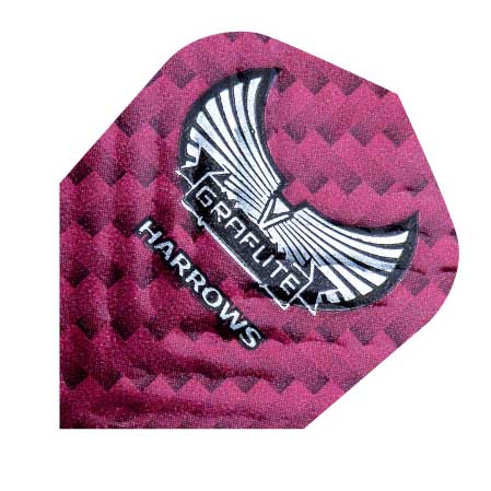 Plumes Plastique Darts Harrows Graflite "Standard Rose" (réf. 799)