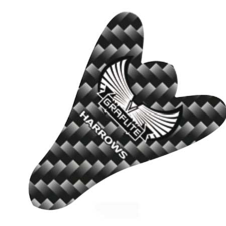 Plumes Plastique Darts Harrows Graflite "V-Wing" (réf. 799)