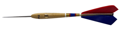 Fléchettes Belges en bois 4pcs - Bleu/Blanc/Rouge (réf. 921)