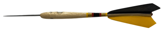 Fléchettes Belges en bois 4pcs - noir/jaune/rouge (réf. 921)