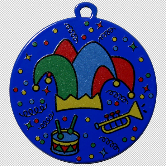 Médaille Carnaval 50mm (réf. DU5001C.BL)
