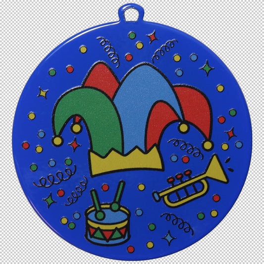 Médaille Carnaval 70mm (réf. DU7001C.BL)