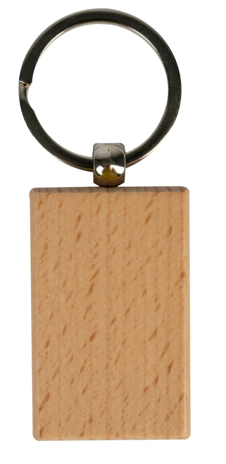 Porte-clés laser en bois 34 x 55 mm (réf. L-KRRE4-NAT)(P-E)