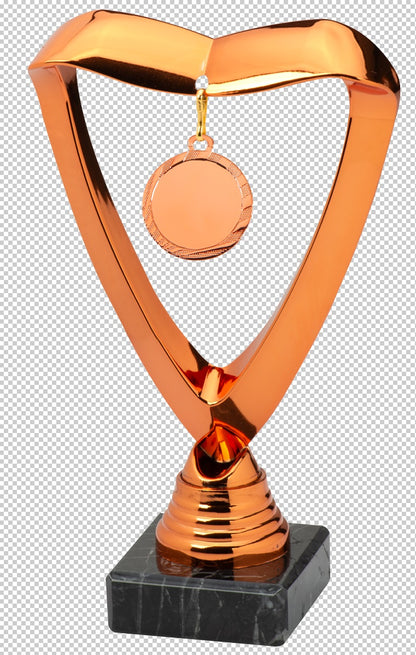 Coupe - Trophée en 3 couleurs (réf. SET.358)