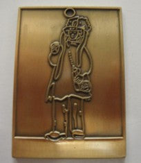 Médaille Carnaval (réf. TR Paysan - Or Antique)