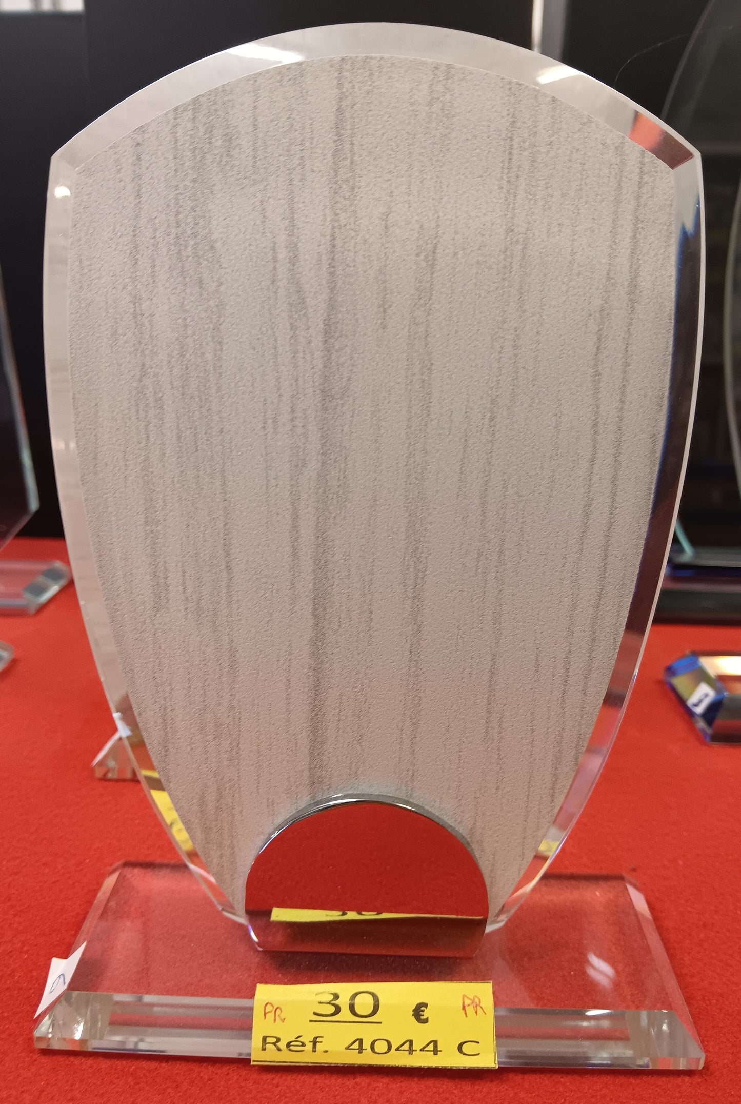 Trophée en verre en 3 tailles (réf. TV 4044)