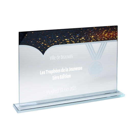 Trophée en verre (réf. NK - TV5164)