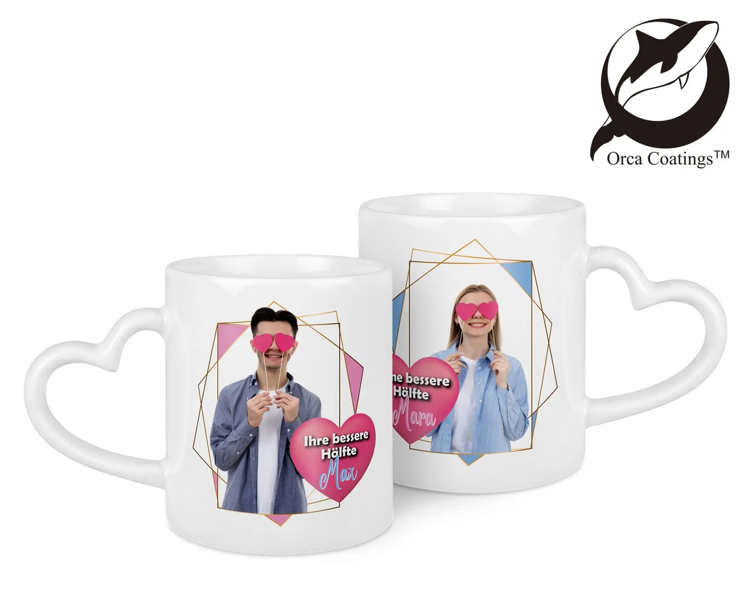 Tasse de couple DUO, Orca™ Coating, résistant au lave-vaiselle (Ref. DUO-2.S)