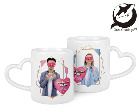 Tasse de couple DUO, Orca™ Coating, résistant au lave-vaiselle (Ref. DUO-2.S)