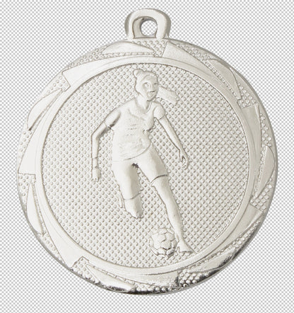 Médaille Football Féminin 45mm (réf. BS.ME111)