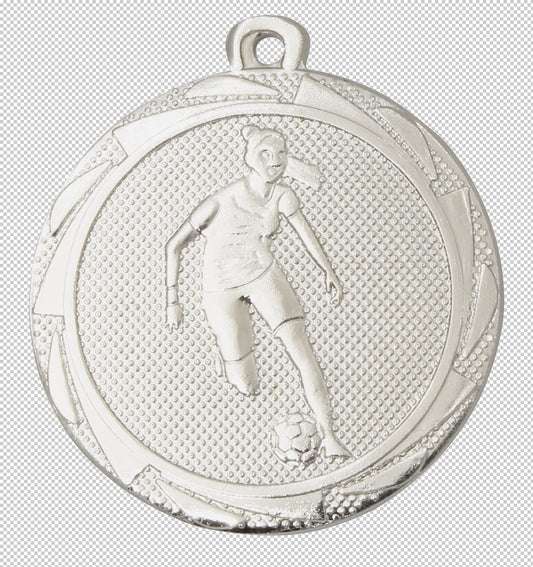 Médaille Football Féminin 45mm (réf. BS.ME111)