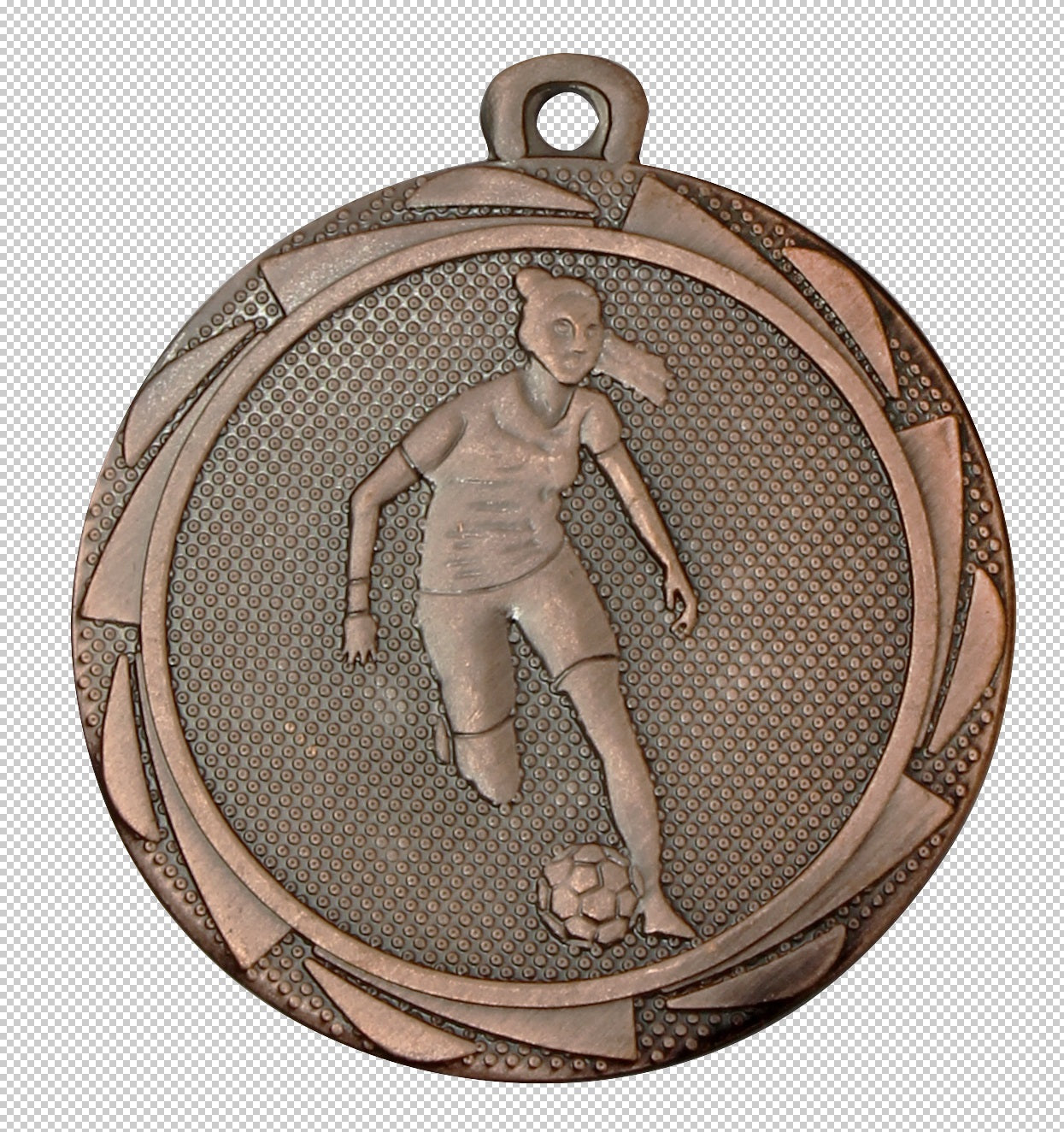Médaille Football Féminin 45mm (réf. BS.ME111)