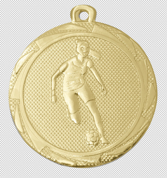 Médaille Football Féminin 45mm (réf. BS.ME111)