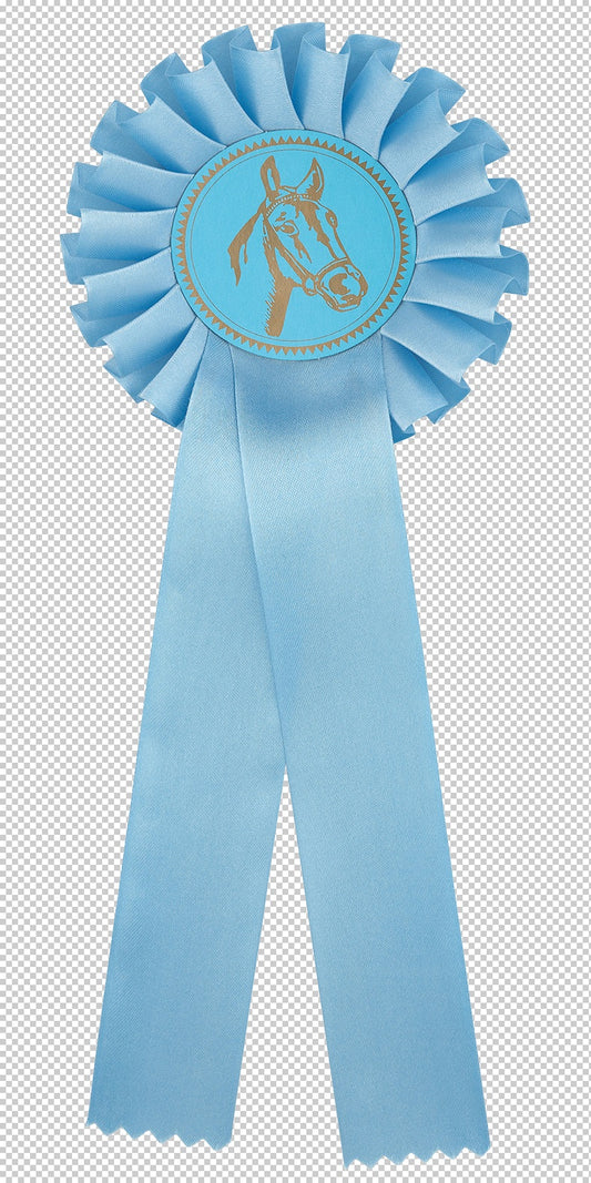 Rosette Bleue Ciel (réf. R200 Bleu Ciel - Light Blue)