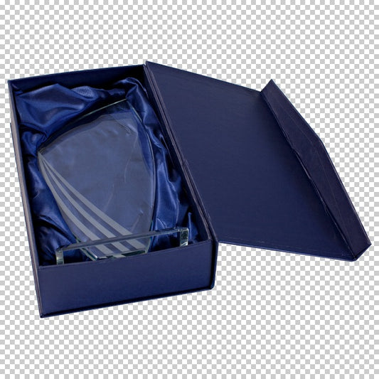 Trophée en verre en 3 tailles (réf. W381 - W382 - W383)