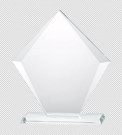 Trophée en Verre en 3 tailles (réf. W391 - W392 - W393)