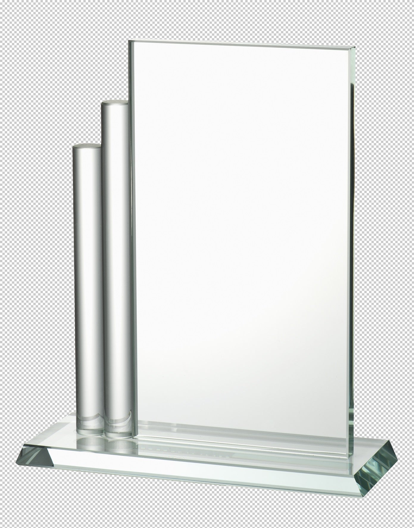 Trophée en verre en 3 tailles (réf. W481 - W482 - W483)